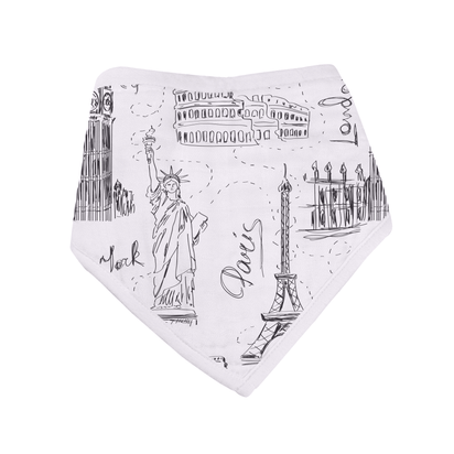 London, Paris, New York Bandana Bib - Set of 3 - The Little Big Store