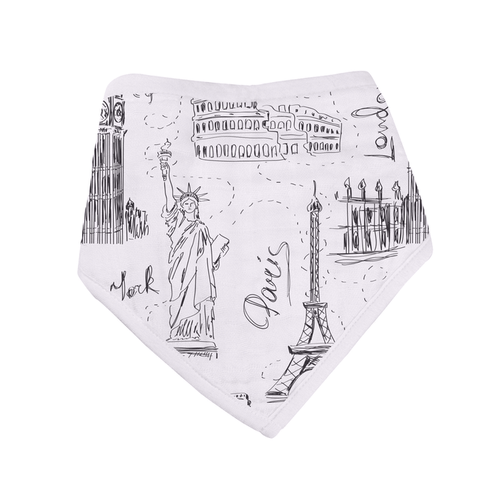 London, Paris, New York Bandana Bib - Set of 3 - The Little Big Store