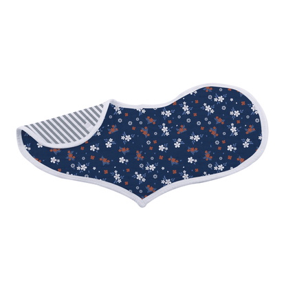 Blooms Floral Bamboo Heart Bib 2PK - The Little Big Store