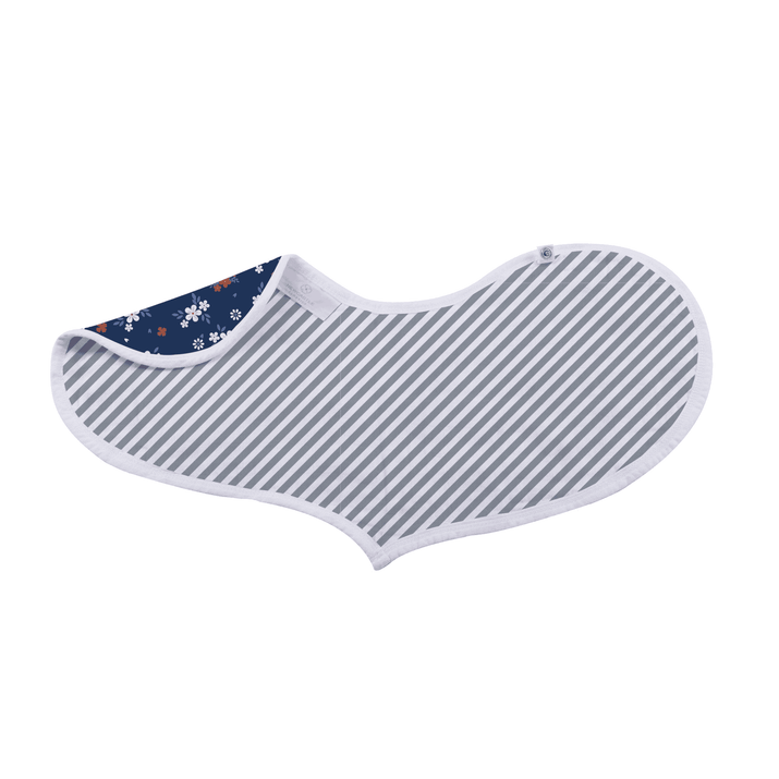 Blooms Floral Bamboo Heart Bib 2PK - The Little Big Store