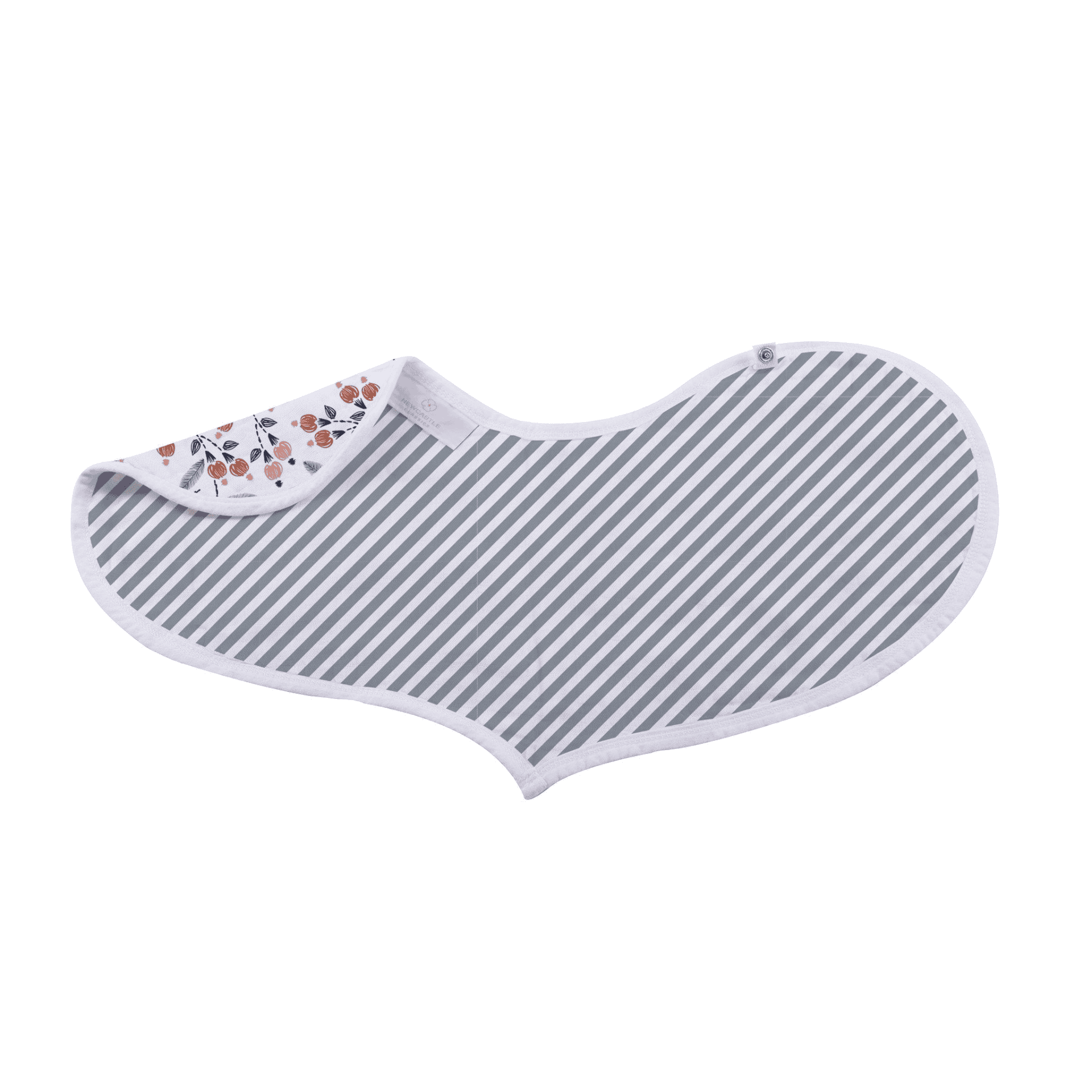 Blooms Floral Bamboo Heart Bib 2PK - The Little Big Store