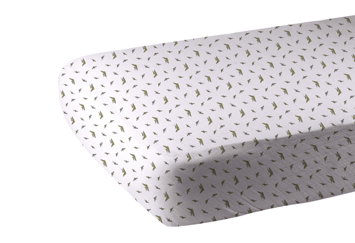 Pteranodon Cotton Muslin Crib Sheet - The Little Big Store