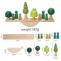 Montessori Wooden Toy Stacking&Threading for children multivariant