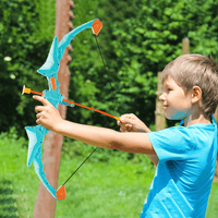 VEVOR Bow and Arrow Set for Kids, 2 Pack LED Light Up Archery Set with 20 Suction Cup Arrows, 2 Hanging Targets, 2 Quivers, 3 Target Cans, Outdoor Toy Birthday Gift for Boy & Girl 6 7 8 9 10+ Year Old - The Little Big Store