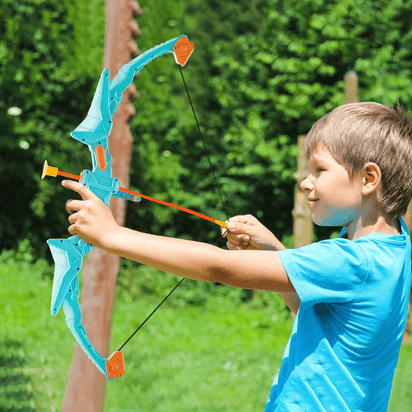 VEVOR Bow and Arrow Set for Kids, 2 Pack LED Light Up Archery Set with 20 Suction Cup Arrows, Standing Target, 2 Quivers, 3 Target Cans, Outdoor Toy Birthday Gift for Boys & Girls 6 7 8 9 10+ Year Old - The Little Big Store