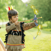 VEVOR Bow and Arrow Set for Kids, 2 Pack LED Light Up Archery Set with 20 Suction Cup Arrows, Standing Target, 2 Quivers, 3 Target Cans, Outdoor Toy Birthday Gift for Boys & Girls 6 7 8 9 10+ Year Old - The Little Big Store