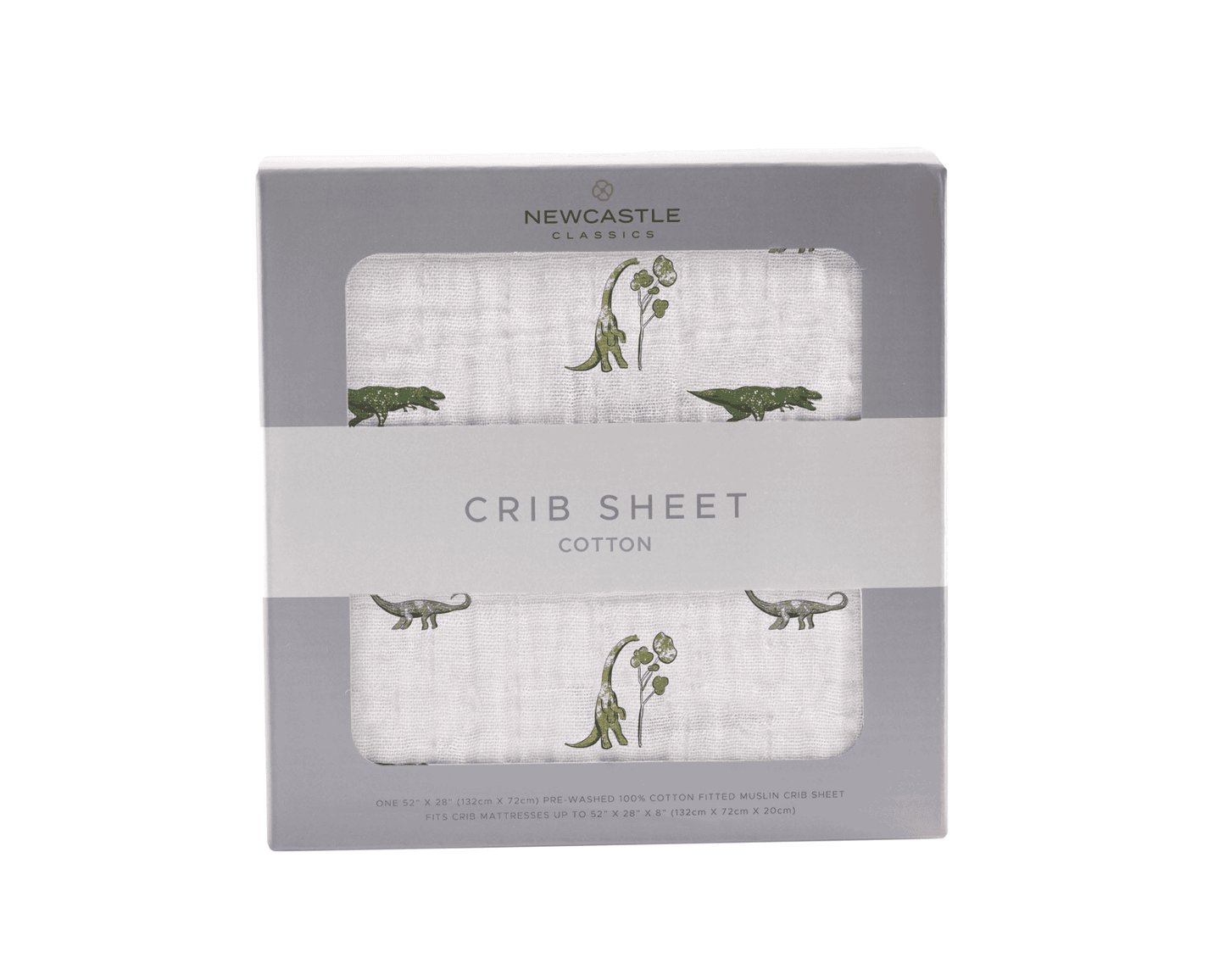 Dino Days Cotton Muslin Crib Sheet - The Little Big Store