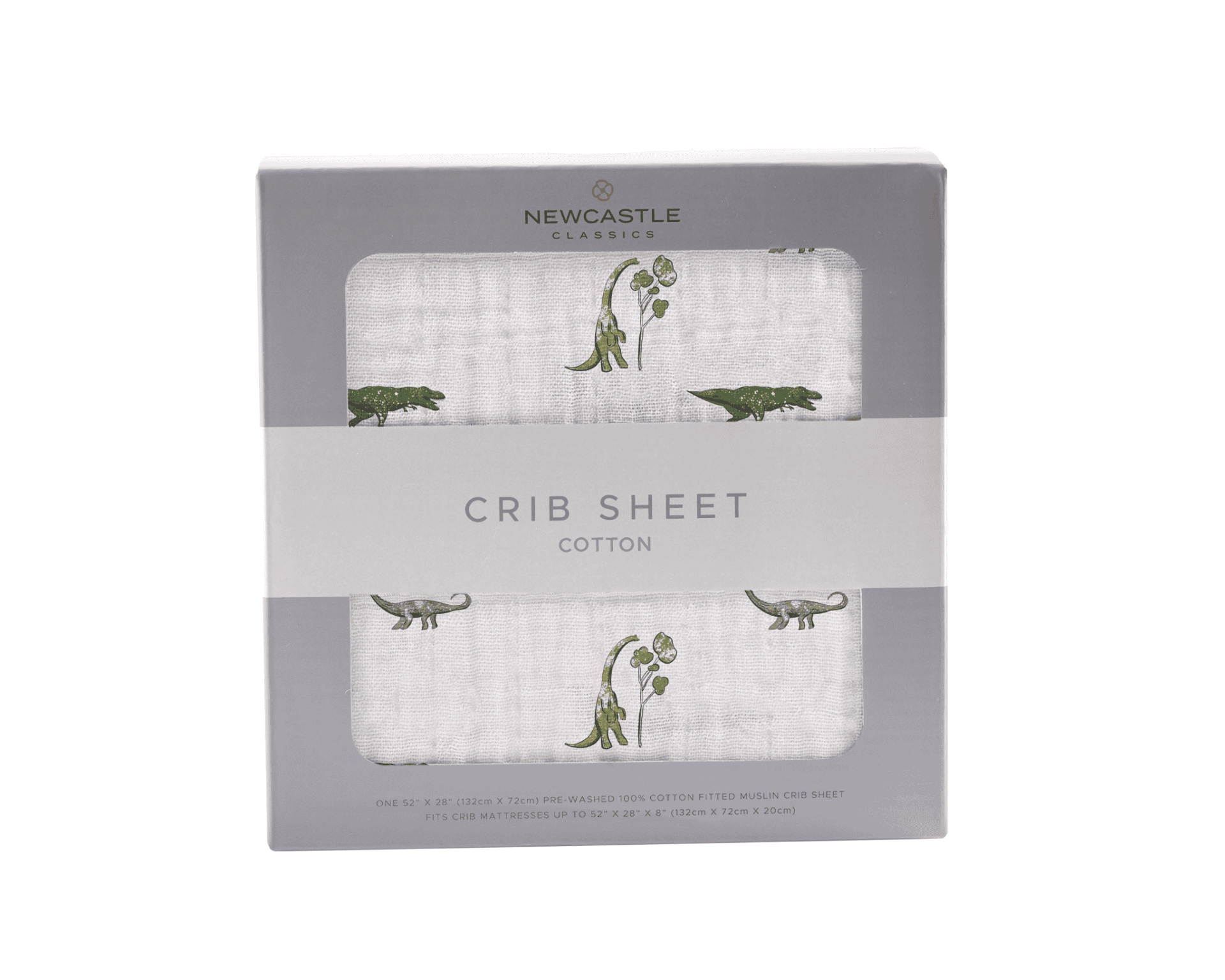 Dino Days Cotton Muslin Crib Sheet - The Little Big Store