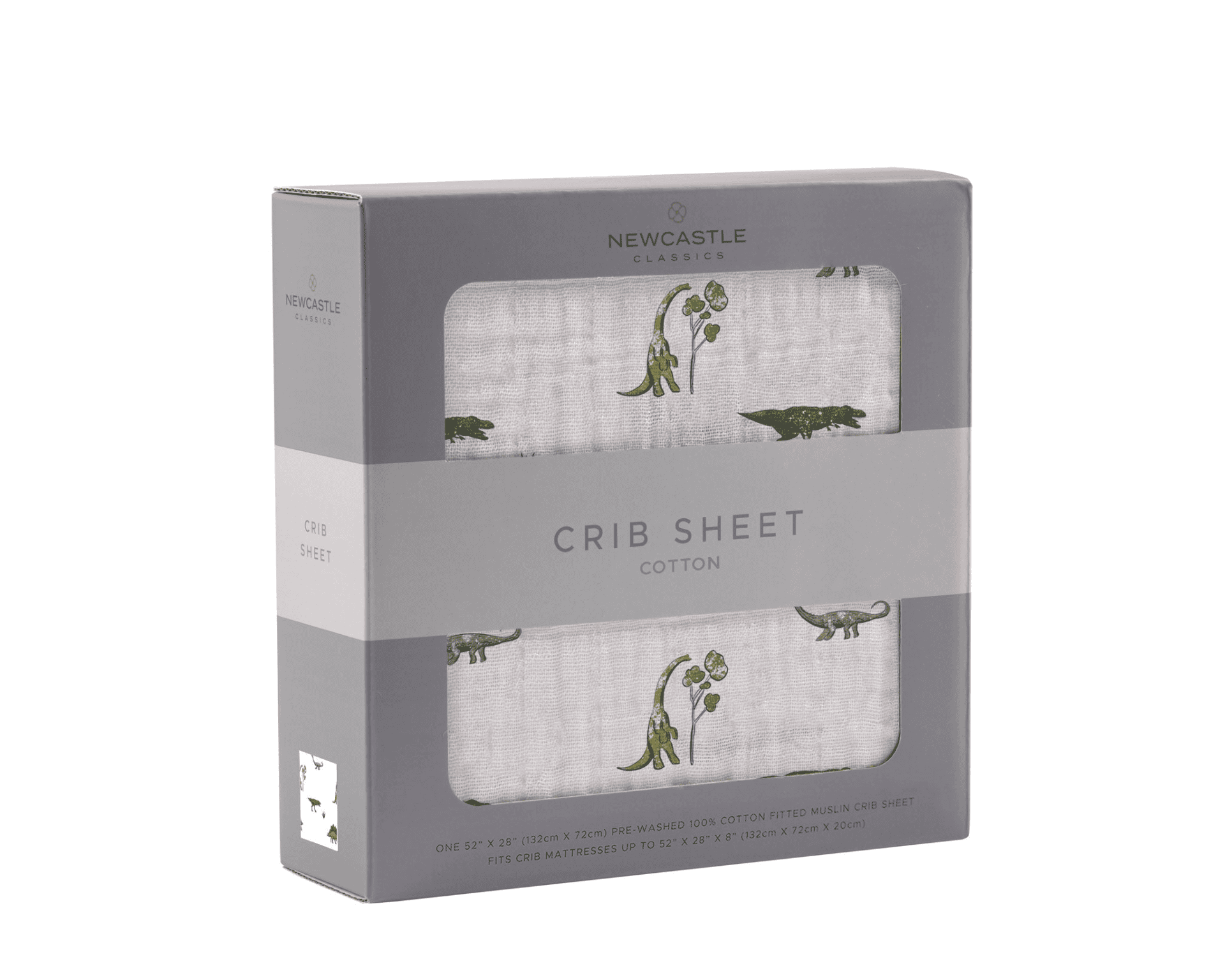 Dino Days Cotton Muslin Crib Sheet - The Little Big Store