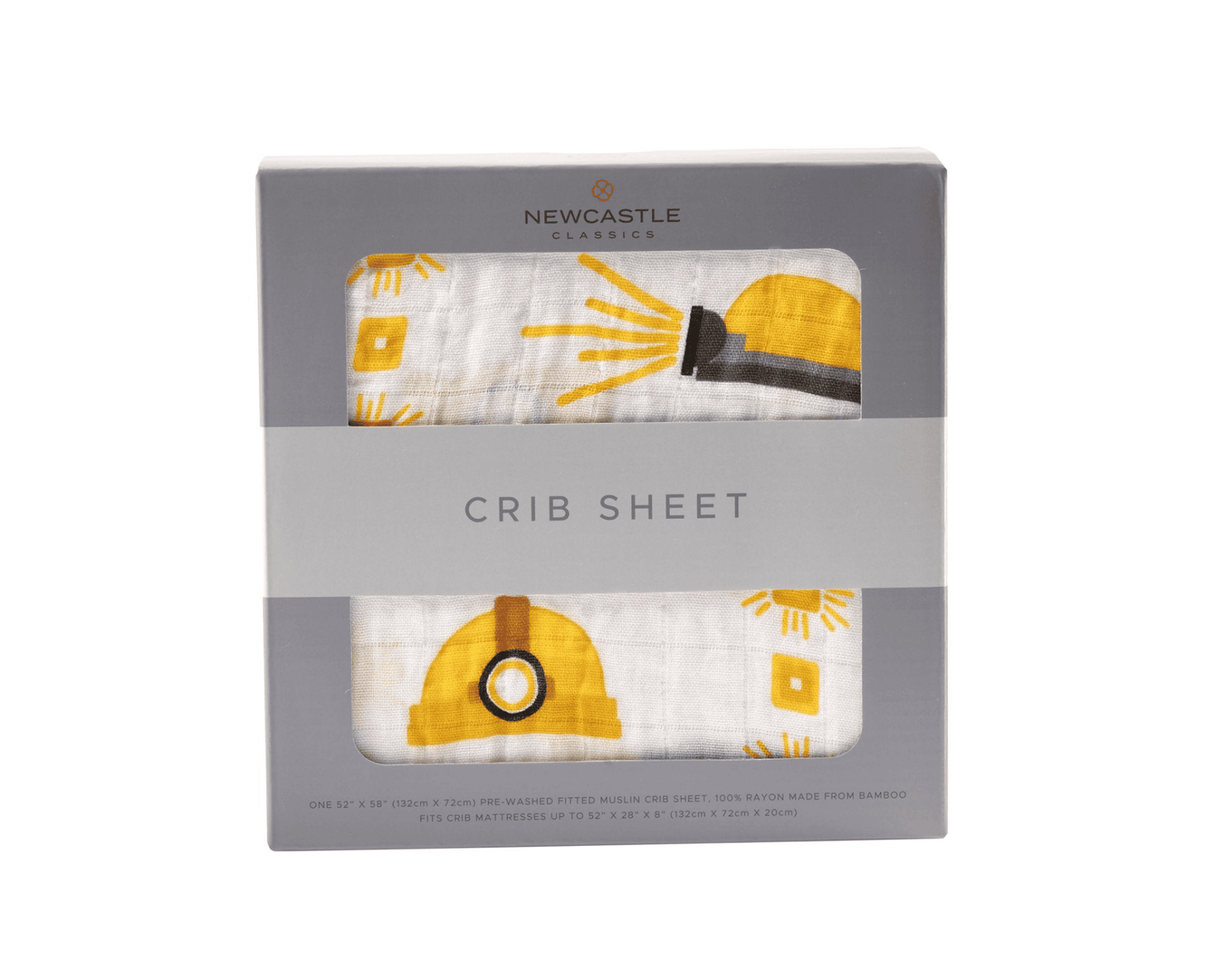 Hard Hat Bamboo Muslin Crib Sheet - The Little Big Store