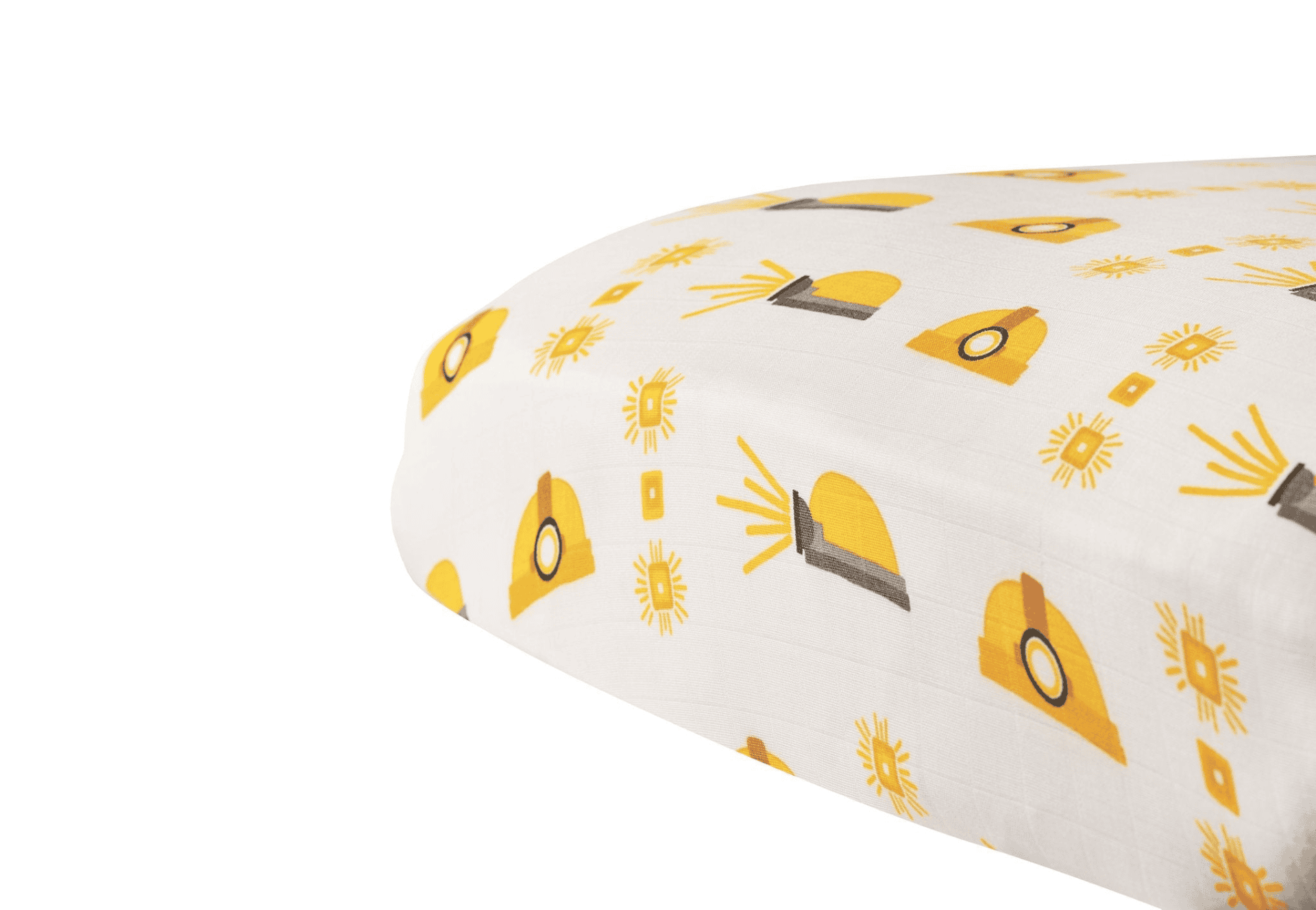 Hard Hat Bamboo Muslin Crib Sheet - The Little Big Store