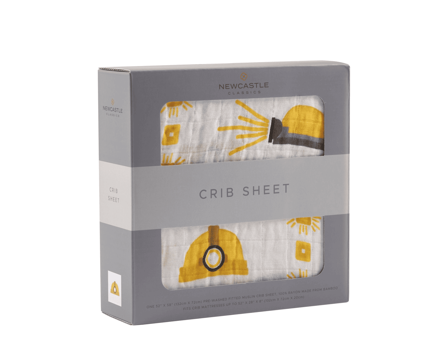 Hard Hat Bamboo Muslin Crib Sheet - The Little Big Store