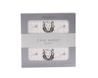 Hear Me Roar Lion Bamboo Muslin Crib Sheet - The Little Big Store
