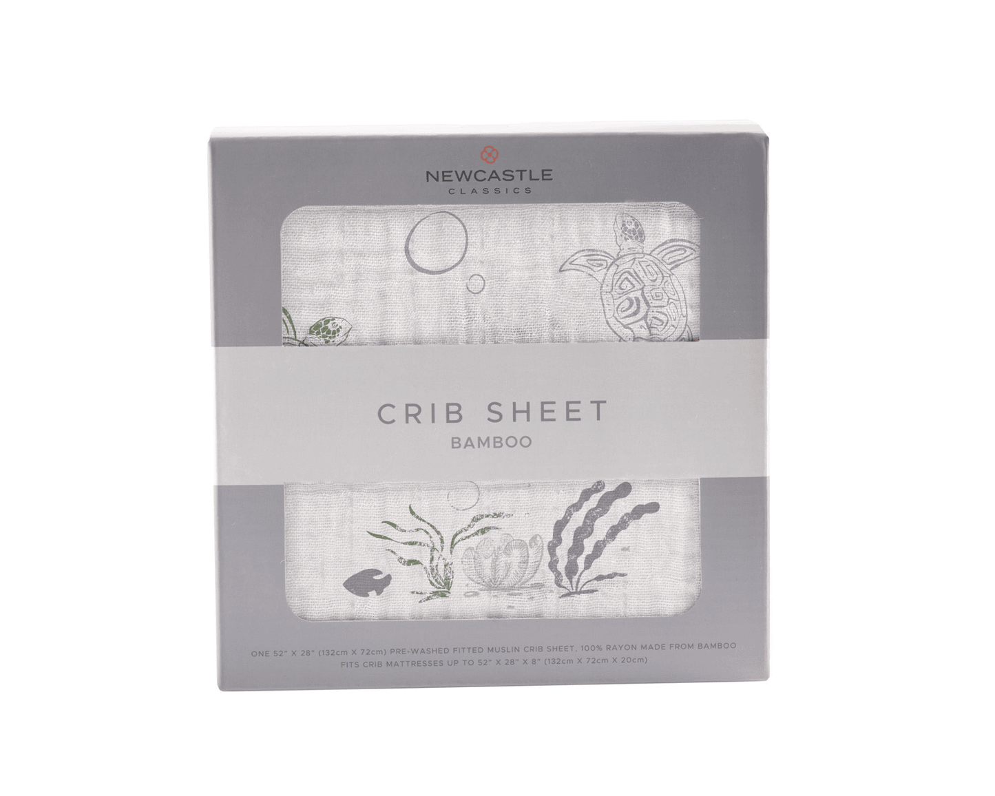 Turtles Bamboo Muslin Crib Sheet - The Little Big Store