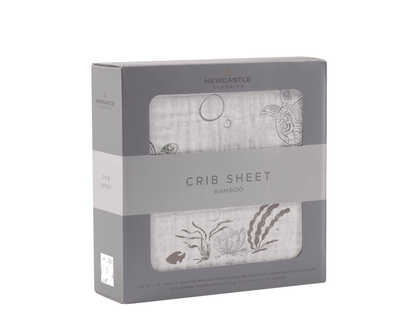 Turtles Bamboo Muslin Crib Sheet - The Little Big Store
