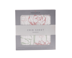 Water Lily Bamboo Muslin Crib Sheet - The Little Big Store