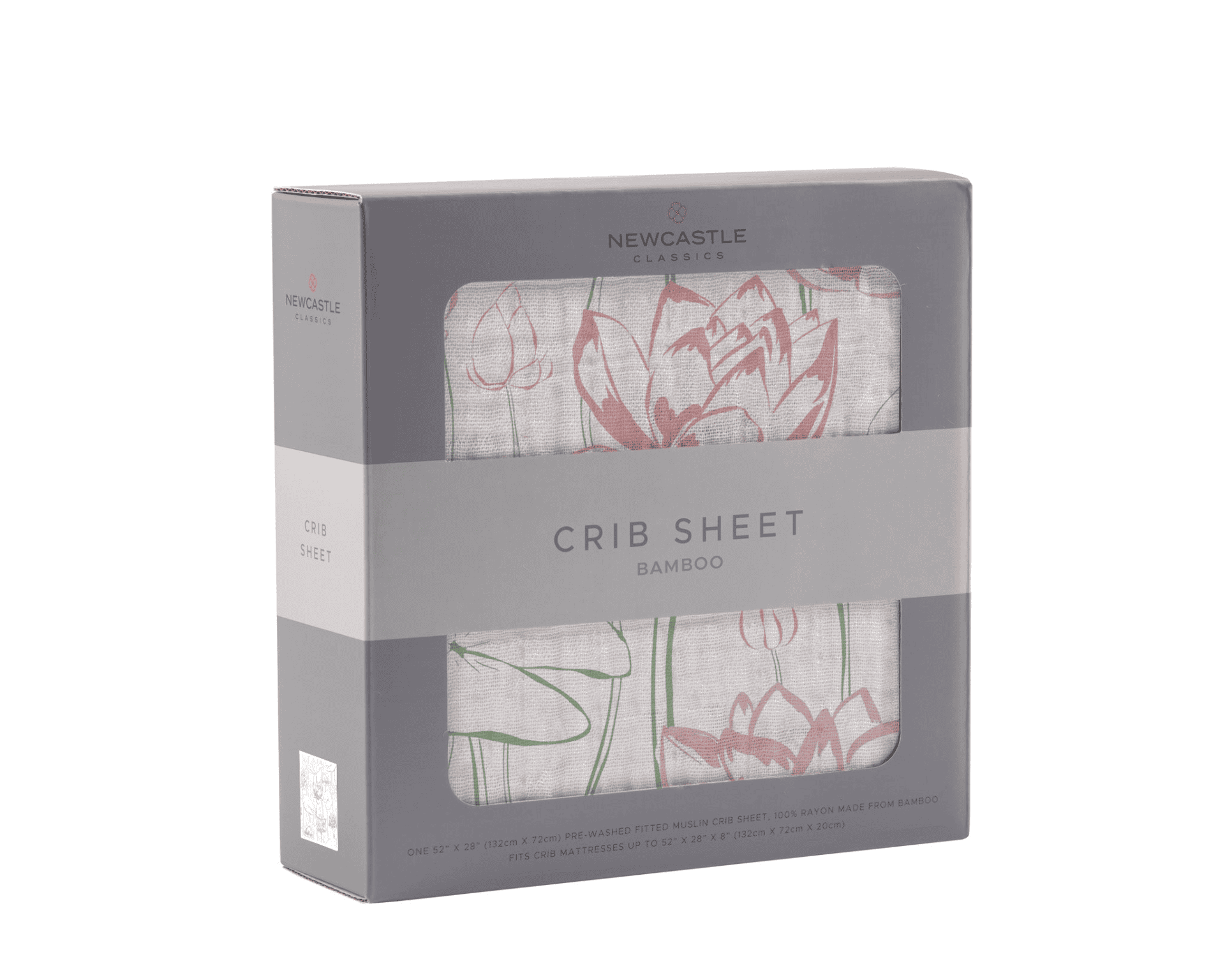 Water Lily Bamboo Muslin Crib Sheet - The Little Big Store