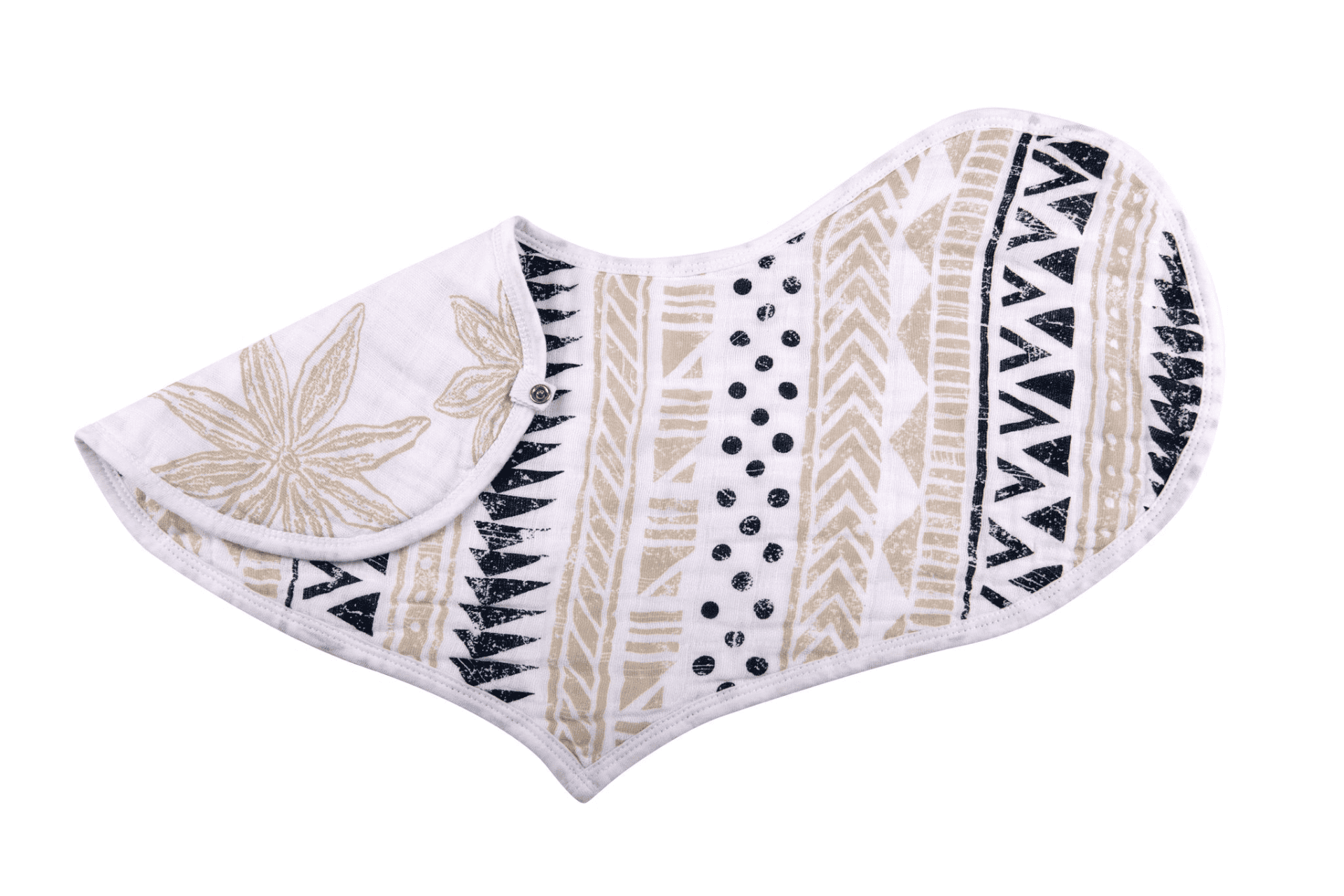 Boho Flower Heart Cotton Bibs 2PK - The Little Big Store
