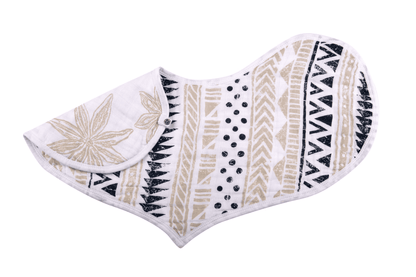 Boho Flower Heart Cotton Bibs 2PK - The Little Big Store