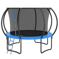 VEVOR 10FT Trampoline, 330 lbs Trampoline with Enclosure Net, Ladder, and Curved Pole, Heavy Duty Trampoline with Jumping Mat and Spring Cover Padding, Outdoor Recreational Trampolines for Kids Adults - The Little Big Store