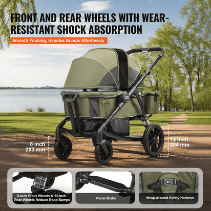 Adventure Cruiser 2-in-1 All-Terrain Stroller Wagon - The Little Big Store