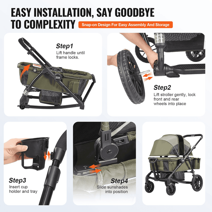 Adventure Cruiser 2-in-1 All-Terrain Stroller Wagon - The Little Big Store