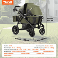 Adventure Cruiser 2-in-1 All-Terrain Stroller Wagon - The Little Big Store