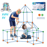 VEVOR Tent Fort Building Kit for Kids STEM Construction Toy Set Castle 120PCS - The Little Big Store