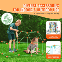 VEVOR Tent Fort Building Kit for Kid Glow In The Dark STEM Construction Toy 140P - The Little Big Store