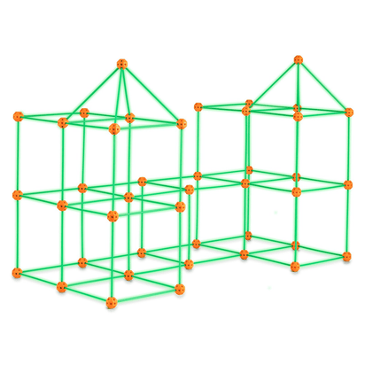 VEVOR Tent Fort Building Kit for Kid Glow In The Dark STEM Construction Toy 140P - The Little Big Store