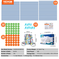 VEVOR Tent Fort Building Kit for Kids STEM Construction Toy Set Castle 180PCS - The Little Big Store