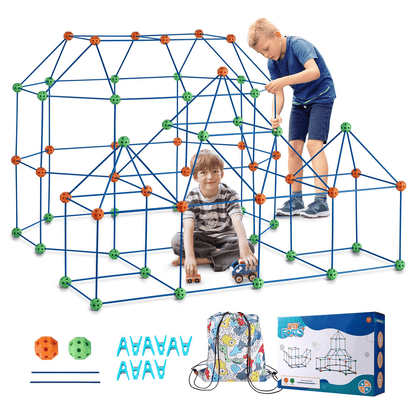 VEVOR Tent Fort Building Kit for Kids STEM Construction Toy Set Castle 180PCS - The Little Big Store