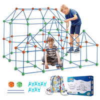 VEVOR Tent Fort Building Kit for Kids STEM Construction Toy Set Castle 180PCS - The Little Big Store