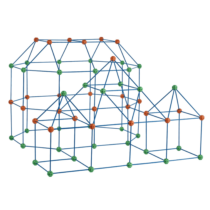 VEVOR Tent Fort Building Kit for Kids STEM Construction Toy Set Castle 180PCS - The Little Big Store