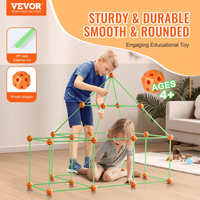 VEVOR Tent Fort Building Kit for Kids Glow In The Dark STEM Construction Toy 85P - The Little Big Store