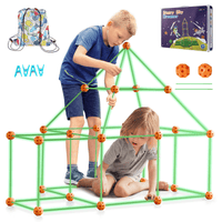 VEVOR Tent Fort Building Kit for Kids Glow In The Dark STEM Construction Toy 85P - The Little Big Store