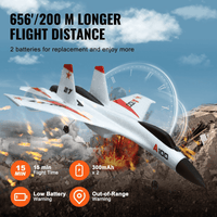 VEVOR RC Airplane Fighter EPP Foam RC Plane Toy 2.4GHz Remote Control 3D/6G Mode - The Little Big Store