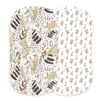 Animal Print and Hungry Giraffe Changing Pad Cover/Bamboo Bassinet Sheets - The Little Big Store