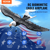 VEVOR RC Airplane Biomimetic Eagle EPP Foam RC Plane Toy 2.4 GHz Remote Control - The Little Big Store