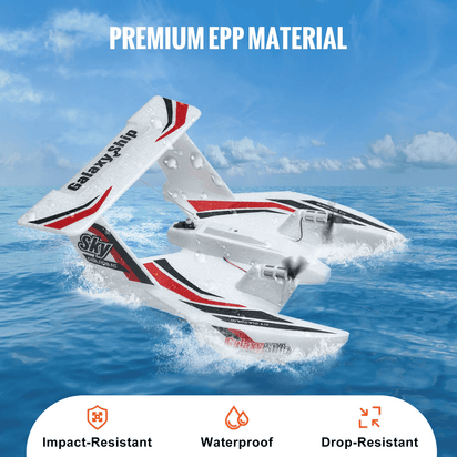 VEVOR RC Airplane Amphibious EPP Foam RC Plane Toy with 2.4 GHz Remote Control - The Little Big Store