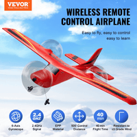 VEVOR RC Airplane EPP Foam RC Plane Toy with 2.4 GHz Remote Control 2 Batteries - The Little Big Store