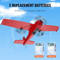 VEVOR RC Airplane EPP Foam RC Plane Toy with 2.4 GHz Remote Control 2 Batteries - The Little Big Store