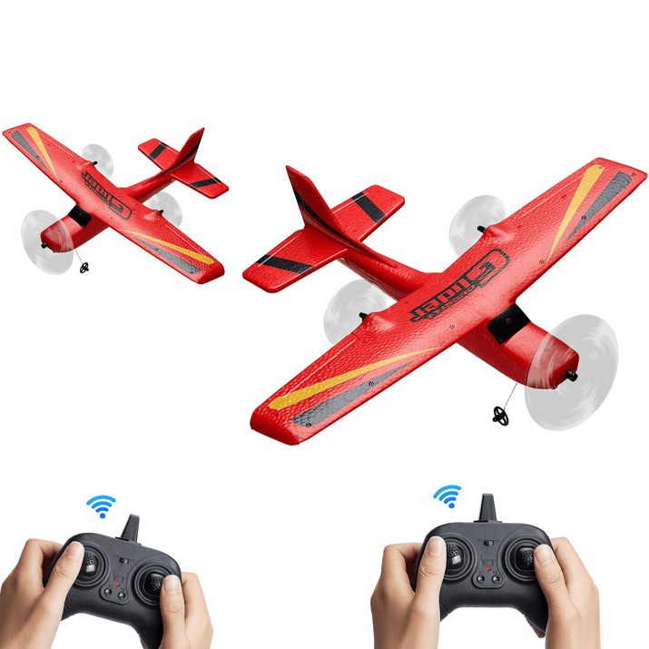 VEVOR RC Airplane EPP Foam RC Plane Toy with 2.4 GHz Remote Control 2 Batteries - The Little Big Store