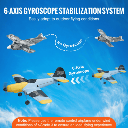 VEVOR RC Airplane WWII Fighter EPP Foam RC Plane Toy with 2.4 GHz Remote Control - The Little Big Store