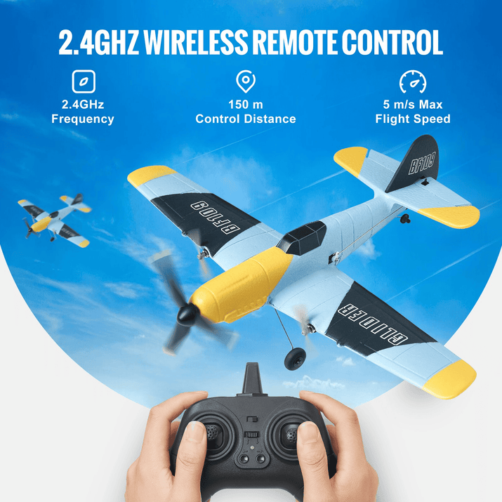 VEVOR RC Airplane WWII Fighter EPP Foam RC Plane Toy with 2.4 GHz Remote Control - The Little Big Store