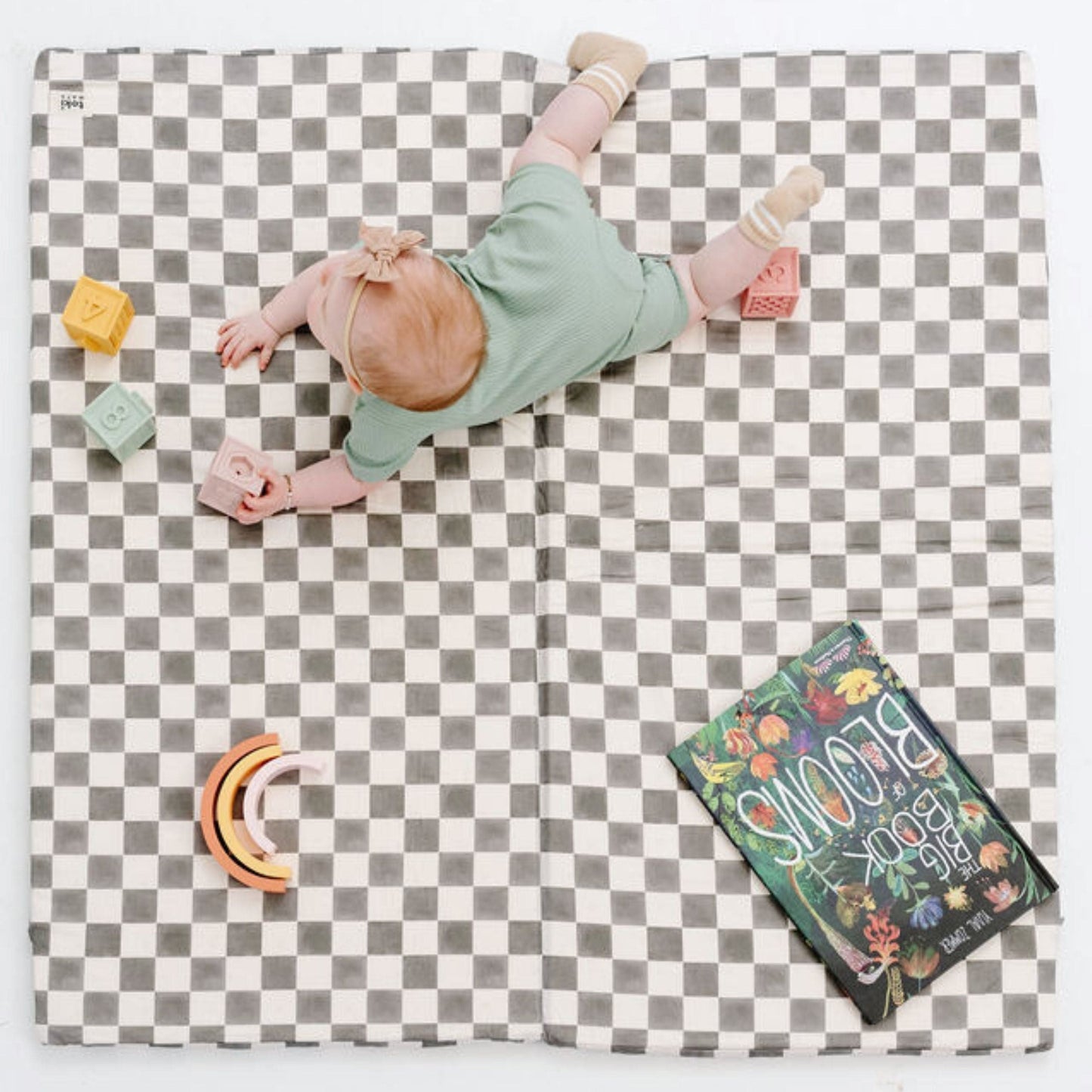 Checker Pepper Organic Cotton Mat - The Little Big Store