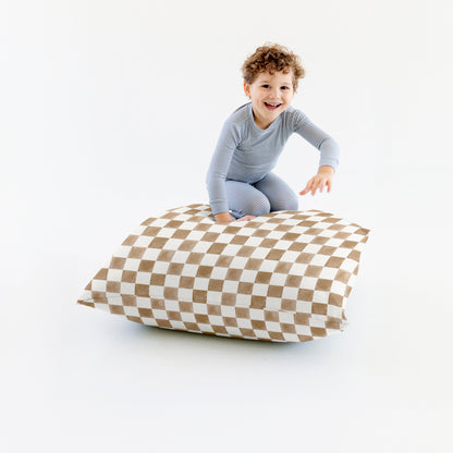 Checker Toffee Bean Bag - The Little Big Store