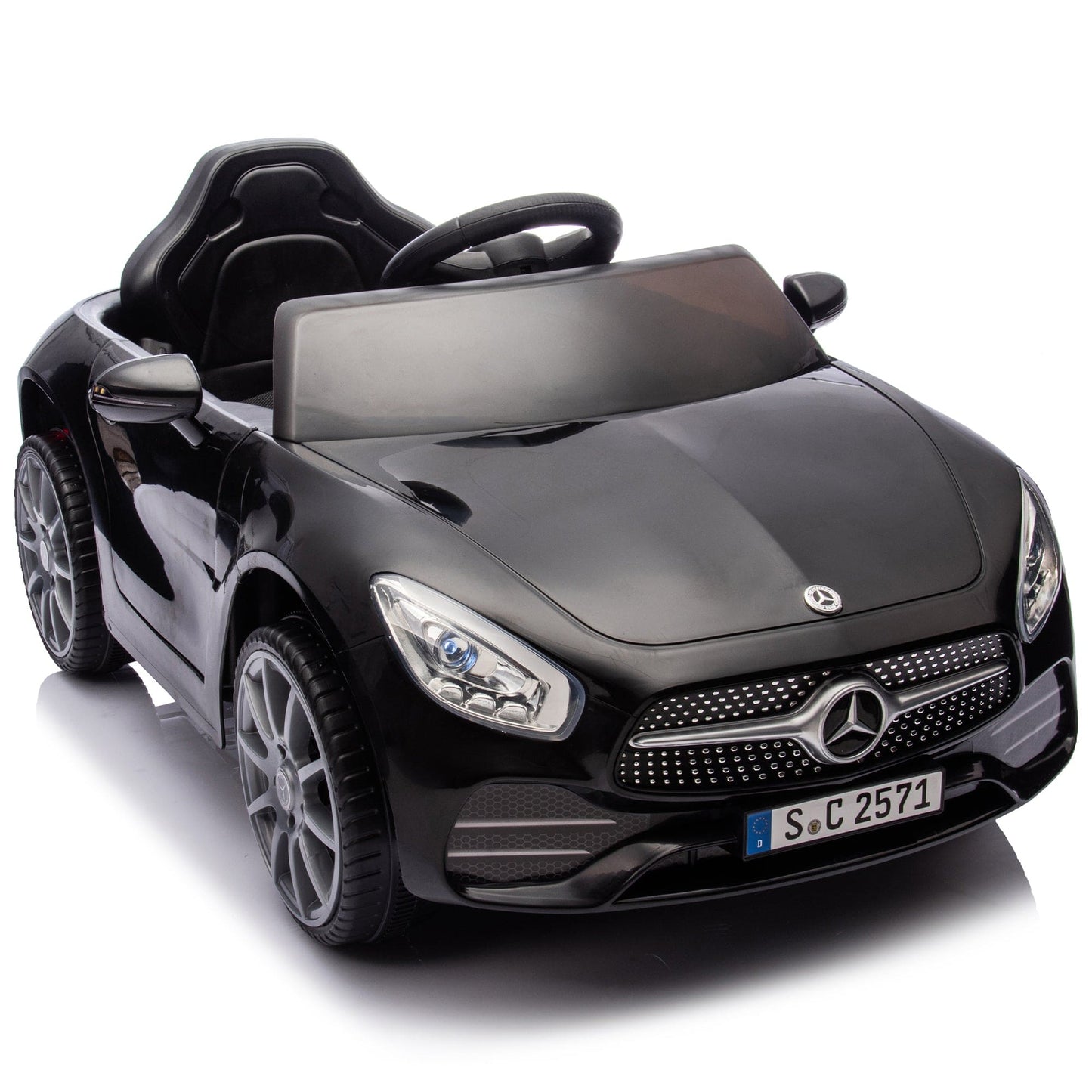 Licensed Mercedes-Benz CLS 350,12V Kids Ride On Toy Car w/Parents Control,2wd,Four-wheel suspension,Music,Bluetooth,LED Light,USB,Power display,Volume adjustment,Speeds 1.24-3.11MPH for Kids Aged 2-4. - The Little Big Store
