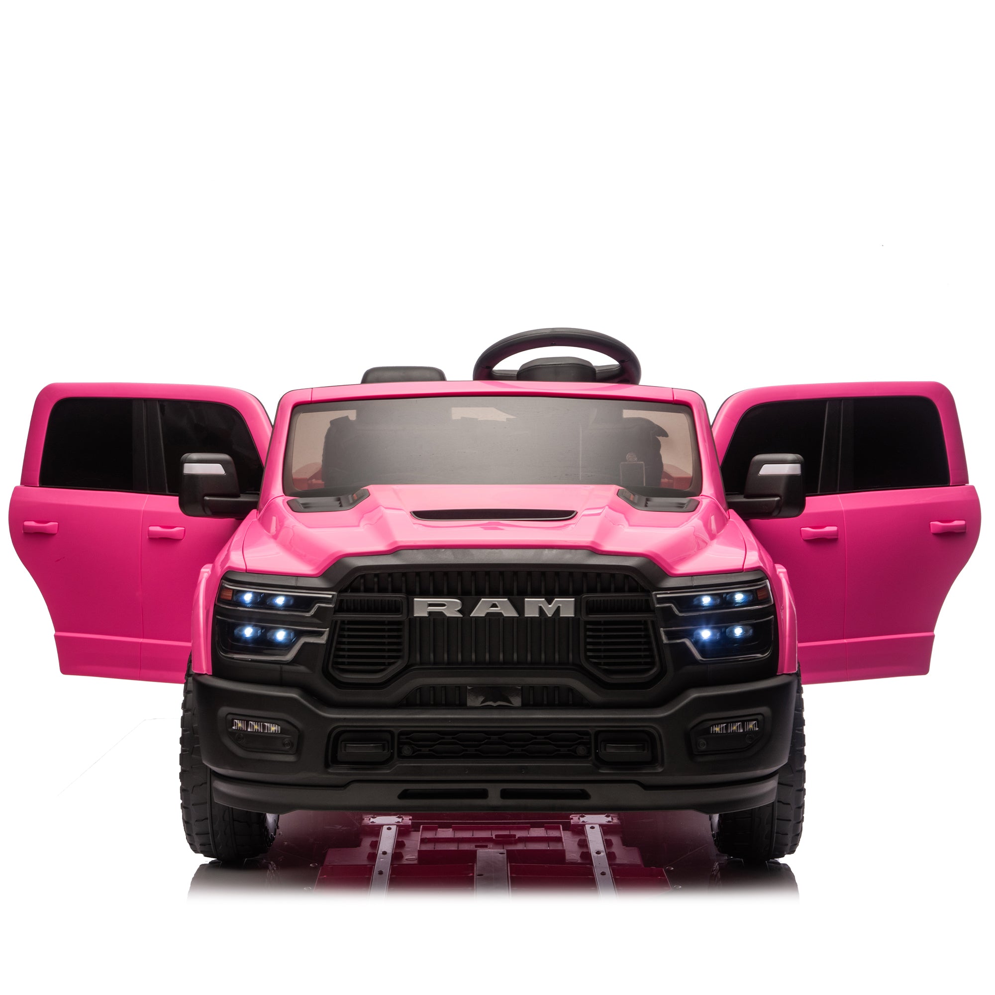 24V Licensed Dodge RAM 2500 2-Seater Ride-On Truck - Pink