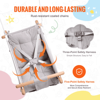 VEVOR Canvas Hammock Swing 3 Modes Baby Swing 5-Point Harness Indoor Outdoor - The Little Big Store